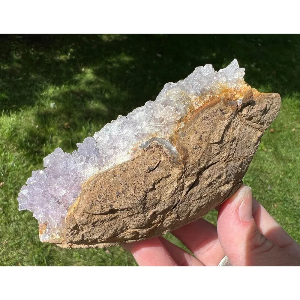 Amethyst Stalactite Crystal Cluster Uruguay Purple Druzy, February Birthstone 18